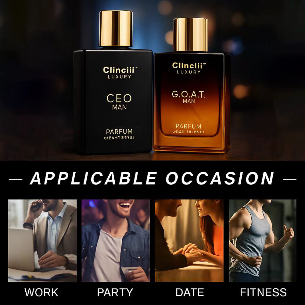 Gentlemen's Fragrance Set with CEO MAN Perfume & G.O.A.T MAN Aroma