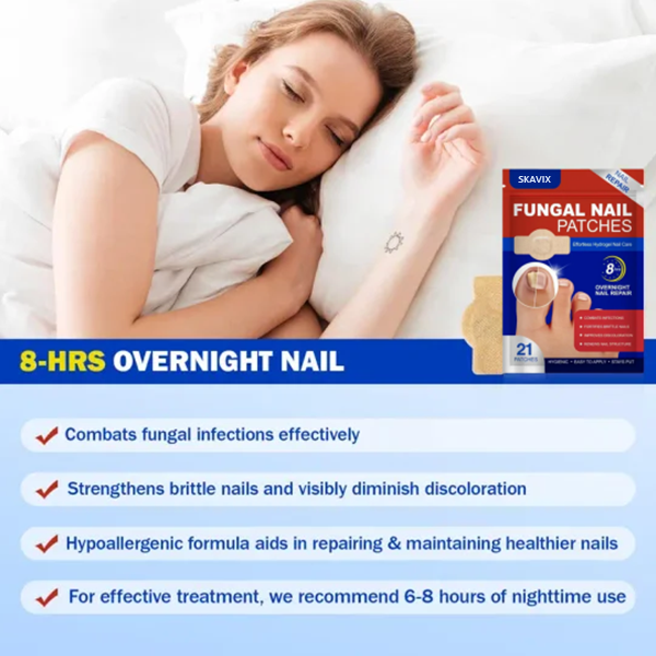 🔥SKAVIX™Fungal Nail Patches, 21pcs/box Nail Health Care Patches, Nail Fungus Care Patches, Suitable for Solving Fungal Nails and Other Nail Problems, Nail Supplies, Daily Care Nails Kit Set