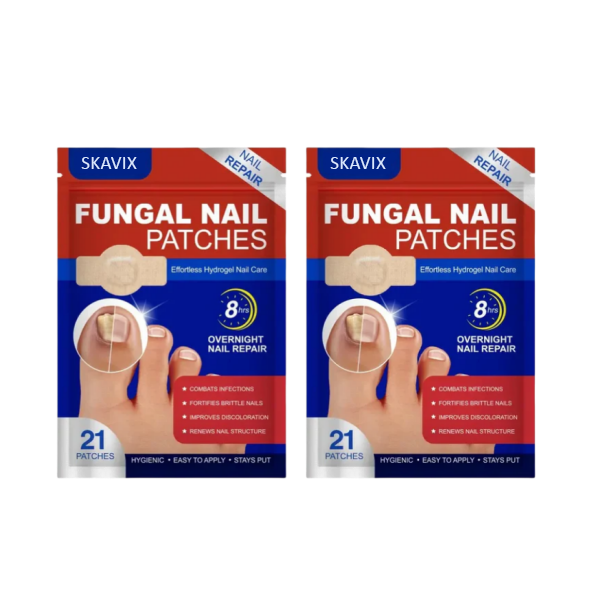 🔥SKAVIX™Fungal Nail Patches, 21pcs/box Nail Health Care Patches, Nail Fungus Care Patches, Suitable for Solving Fungal Nails and Other Nail Problems, Nail Supplies, Daily Care Nails Kit Set