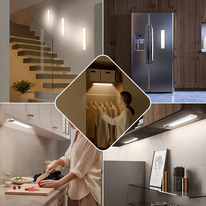 TAILEDEN Under Cabinet Lights,76LED Motion Sensor Night Light Indoor