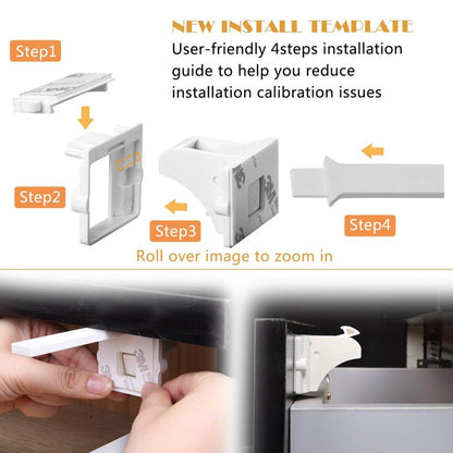 ✨ Baby-proof magnetic cabinet locks and mom-tested child safety locks, invisible protection, visible peace of mind.